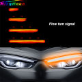 2PCS DRL Car Flexible LED Daytime Running Lights Turn Signal Lamp Headlight Waterproof 30cm 45cm 60cm White Red Yellow Blue. 