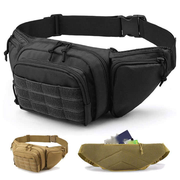 Men Waist Fanny Pack Belt Bag Tactical Military Motorcycle Rider Sports
