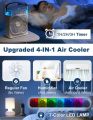 Mini Air Coolet Fan With Seven Colors LED Light, Humidifier, Mist Making System With Perfume Dispenser. 