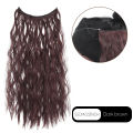 Synthetic Invisible Wire Hair Extension Curly Hair Adjustable Heat-Friendly Fiber Seamless Volume Length For Women. 