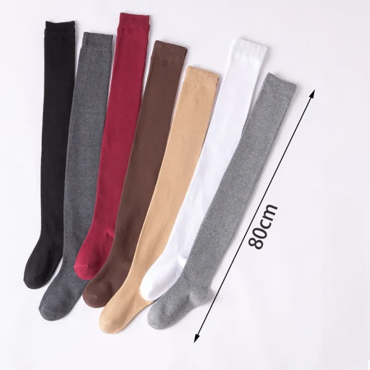 2Pairs%20Women's%20Stockings%20Winter%20Cotton%20Long%20Socks%20Over%20Knee%20Thigh-High%20Hosiery%20Spring%20Socks%20Leg%20Covers%20Female%20Wear%20Warm%20Socks%20-%20Image%206