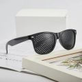Men And Women Improving Vision Anti Myopia Astigmatism Glasses With Holes For Correcting Fatigue Pinhole Glasses.