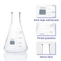 Glass Conical Flask 50ml (1–6 Pcs) – Borosilicate 3.3 Laboratory Erlenmeyer Narrow neck Flask with Graduated Markings – Durable, Heat & Chemical-Resistant Low Form Flask for Mixing, Heating, Experiments, and Storage in School, College, Professional Labs. 
