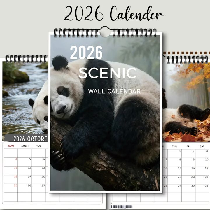 1PC%20Charming%20Bamboo%20Forest%20Panda%20Calendar,%20Fit%20For%20Home%20Decor,%20Great%20For%20Wildlife%20Lovers,%20Nice%20New%20Year%20Present%20-%20Image%202