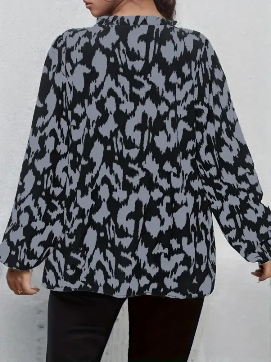 Plus%20Size%201XL-5XL%20New%20Women's%20Shirt%20Pattern%20Printed%20V-neck%20Top%20Long%20Sleeved%20Shirt%20Comfortable%20and%20Breathable%20-%20Image%204