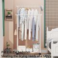 Clothes Rack Double Rod Multifunctional Clothe Racks For Hanging Clothing Portable Garment Shelf Hanger Storage Clothes Shelf. 