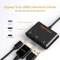 USB C to HDMI Hub 4K, CableCreation 3-in-1 USB-C Hub with HDMI, USB 3.0 and 60W PD Charging. 