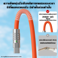 6A 120 W fast charging cable metal zinc alloy liquid silicon data cable type C suitable for Huawei Xiaomi Android phone. 