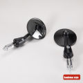 1 Pair  Rear Mirror CNC Bar End Side Mirror Motorbike Scooter Rearview Handle Bar Mirrors Universal Round Handlebar Mirror. 