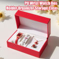 Luxury Pu Leather Watch Box Woman Man  Packaging Box Watch Display Holder Watch Organizer Case Jewelry Storage Box. 