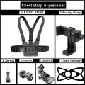 Adjustable Headband And Chest Band Shooting Stand for Mobile Phones And Action Cameras Compatible with And More.