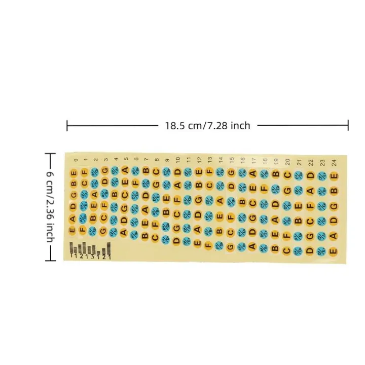 Delivery Note Label Guitar Stickers 1/3/5Pcs Fretboard Notes Map Labels Fingerboard Fret ...