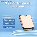 1Set Copper Heatsink M.2 Hard Disk Cooling Radiator 2230 Solid State Drive Thermal Cooler For Steam Deck Console Accessories. 
