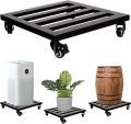 Plant Caddy with Wheels Heavy Duty Metal Cast Iron Plant Dolly, Plant Stand with Wheels Repositioning Heavy Pots 12Inch, Hauling Heavy Household Items - Black (Customize). 