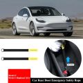 2PCS Car Rear Door Emergency Safety Rope For Tesla Model Y Model 3 Highland 2024 Rear Door Mechanical Switch Emergency Handle.