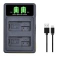Dual battery usb charger for Canon lp e8 battery 700d 600d 550d 650d camera. 