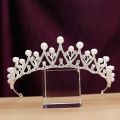 Wedding Crown Hair Jewelry Bridal Hair Accessories Women Baroque Pearl Crown Rhinestones Crystal Tiaras Bride Queen Party Crowns Gift. 