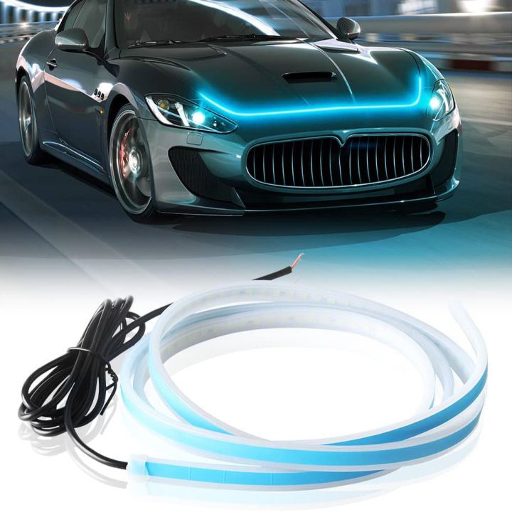 12v%20150cm%20180cm%20Flexible%20LED%20Car%20Universal%20Engine%20Hood%20Guide%20Decorative%20Light%20Bar%20Waterproof%20DRL%20LED%20Strip%20Daytime%20Running%20Light%20-%20Image%202