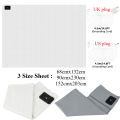 Grounding Bed Sheet US/UK/EU Plug Grounding Mat 10% Silver Fiber & 90% Organic Cotton Natural Healthy Energy Sleep Mat.