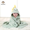 Animal Baby Bathrobe Quick Absorbent Soft Hooded Warm Coral Velvet Bathrobe Sleeping Robe Darling Cuddle Bath for Many Scenes. 