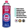 Sun Butane Gas Canister 220gms, Portable Fuel Canister for Camping Stove, Butane Torch, Chafing Dish, Fogging Machine & Outdoor Cooking..