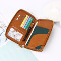 Unisex Men Women Zipper Travel Multi-Function Passport Holder Cover Case Wallet PU Leather Ticket Protective Travel Accessories. 