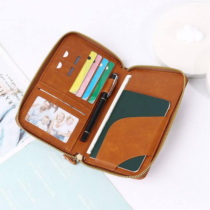Unisex%20Men%20Women%20Zipper%20Travel%20Multi-Function%20Passport%20Holder%20Cover%20Case%20Wallet%20PU%20Leather%20Ticket%20Protective%20Travel%20Accessories%20-%20Image%206