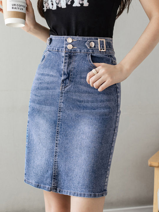 Autumn%202025%20Plus%20Size%20Skirt%20For%20Women%20High%20Waist%20Large%20Size%20Slit%20Black%20Or%20Blue%20Jeans%20Skirts%20Korean%20Fashion%20Slim%20Jupe%20Femme%20-%20Image%207