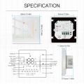 Moes Tuya Zigbee Thermostat Room Temperature Controller of Water/Electric Floor Heating Gas Boiler Humidity Support Alex 5A/16A. 
