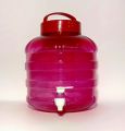 Plastic Water Dispenser 8 Litre With Handle And Lid - Convenient Water Dispenser For Easy Access To Refreshing Drinks. 