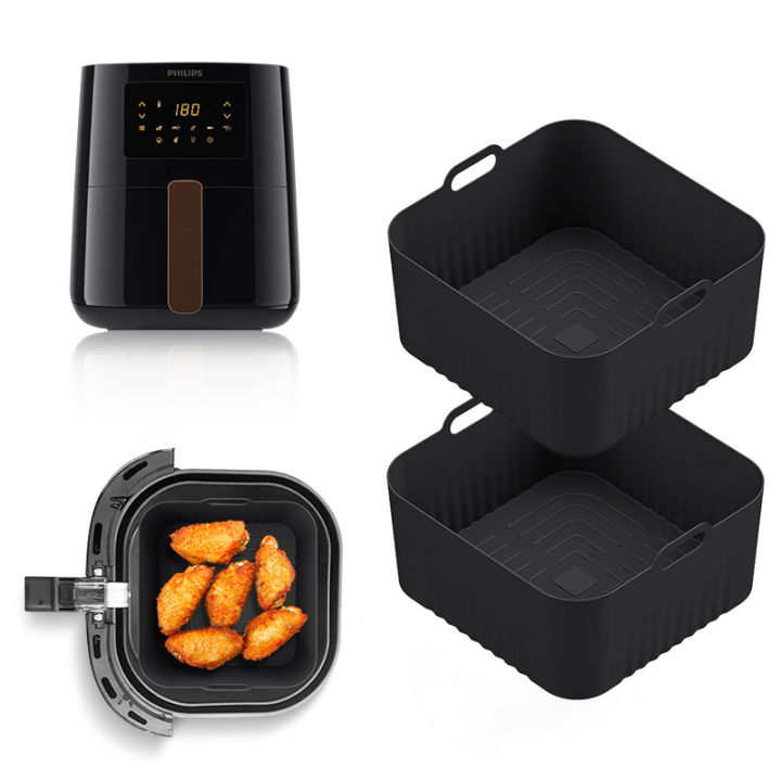 Set Accessori Per Friggitrice Ad Aria 14 Pezzi – Per Philips HD9252/HD9200/HD9255, Stampo In Silicio, Griglie In Acciaio E Spazzole - 2