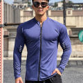 spring autumn Jacket Men Fitness Sportswear Gym Training long sleeve Sweatshirt Jogging Male coat Cardigan zipper running Jacket. 