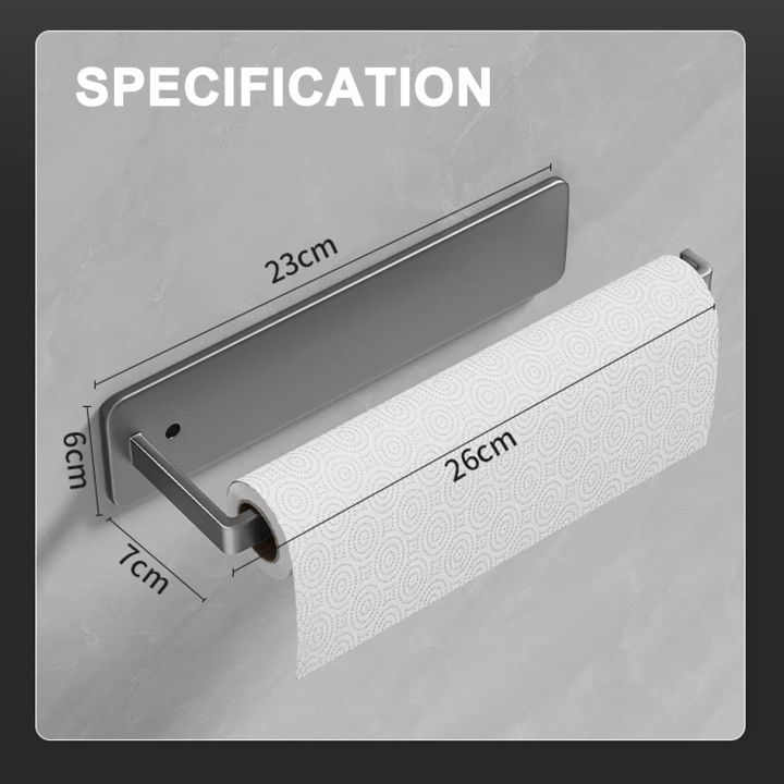 Adhesive%20Toilet%20Paper%20Holder%20Stainless%20Steel%20Wall%20Mount%20Kitchen%20Roll%20Towel%20Rack%20Napkin%20Dispenser%20Absorbent%20Stand%20Tissue%20Hanger%20-%20Image%206