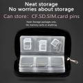 Memory Card Storage Bag Carrying Case Holder Wallet 22 Slots for CF/SD/Micro SD/SDHC/MS/DS Game Accessories Memory Card Box. 