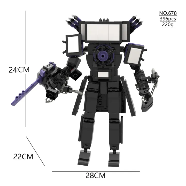 NEW%20MOC%20Skibidi%20Toilet%20Building%20TV%20Man%20Titan%20Model%20TV%20Woman%20Building%20Blocks%20for%20Children%20%20Birthday%20%20-%20Image%203