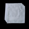 Thin Feel Cotton 40cm Pure White Handkerchief. Business Suit Napkin Restaurant Handkerchief 6PCS.