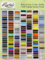 5 boxes of Master polyester 3 ply thread (200 yards) available in all colours in bulk quantity. 