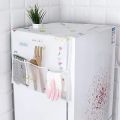 Fridge Dust Covers Multi-Purpose Washing Machine Top Cover Refrigerator Dust Proof Cover with Storage Pockets Size One Size. 