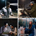 LED Lighted Beanie Cap Unisex Led Light Knitted Hat Winter Warm Hats Night Sports Hiking Running Camping Glow Cap with Head Lamp.