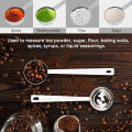Stainless Steel Coffee Scoop, Tablespoon Measuring Spoon Long Handle Coffee Spoon for Kitchen Cafe Making.