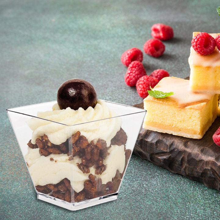 50pcs%20Plastic%20Dessert%20Cup%20Kitchen%20Decor%20Square%20Mini%20Dessert%20Cups%20with%20Spoon%20Set%20Reusable%20Accessories%20for%20Jelly%20Mousse%20Ice%20Cream%20-%20Image%202