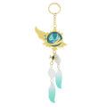 Genshin Impact Yae Miko Electro Vision Keychain Big Size Luminous Double Sided Pendant Keyring Cosplay Accessories Props. 