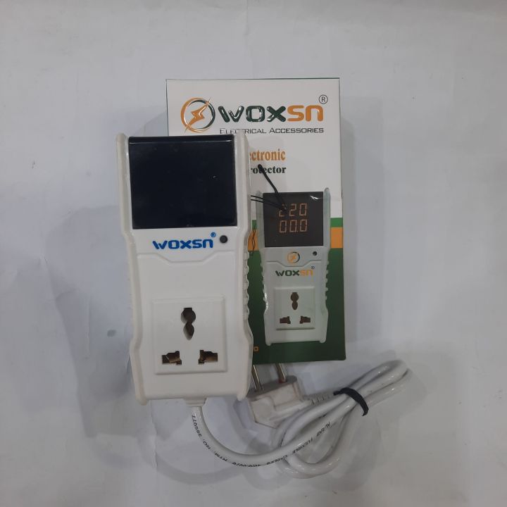 Automatic protector stabilizer for fridge lcd laptop and computer with temperature ampere and volt meter with timing adjuster