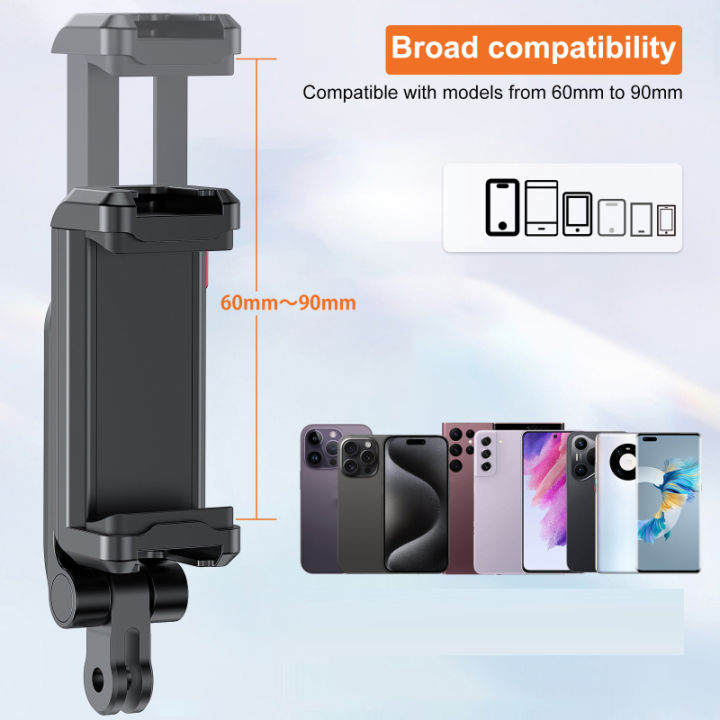 VRIG%20PH17%20Multi-functional%20Phone%20Tripod%20Mount%20Phone%20Holder%20Phone%20Clamp%20360%C2%B0%20Rotatable%20with%20Dual%20Cold%20Shoe%20Mounts%20Accessories%20-%20Image%205