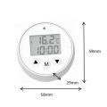 1pc Ice Bath thermometer Cold Plunge IPX7 waterproof multifunction ice bath with countdown exercise timer clock alarm high accur. 