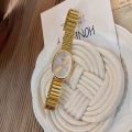 1pc New Fashionable Women's Watch With Gold Bracelet, Vintage & Luxury Ins Style, Elegant & Versatile Quartz Watch ladies watch. 