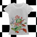 Vintage Crop Top Punk Women Flower Print Baby Tee Fashion 2000s Top Y2k Style Streetwear Short Sleeve Cute Emo Girls Aesthetics. 