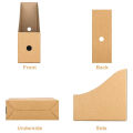 5pcs Magazine Files Kraft Paper File Holder Cardboard Standing Magazine Storage Rack Books Documents Drawer Office Organization. 