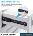 10" to 20" Inch (1set=2pcs) Metal Duty 3 Part Drawer Channel, Drawer slides channel, SS Ball Bearing Drawer channel– Full Extension Soft Closing Slides. 