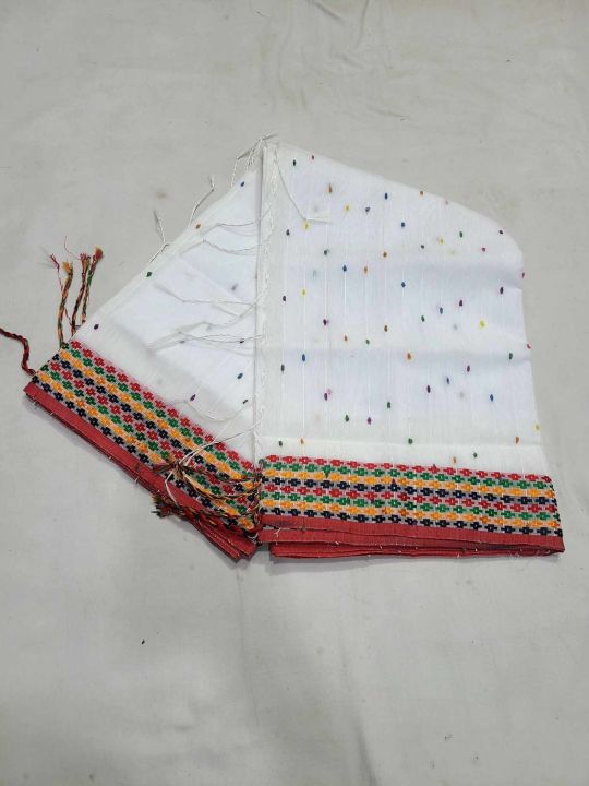 8 hand Khesh Tangail new Yellow Colour baby Saree For Small Baby - Sari